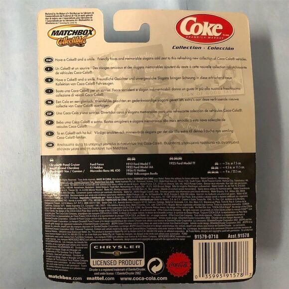 Matchbox Coca-Cola Chrysler Panel Cruiser Diecast Model Red - Picture 2 of 2